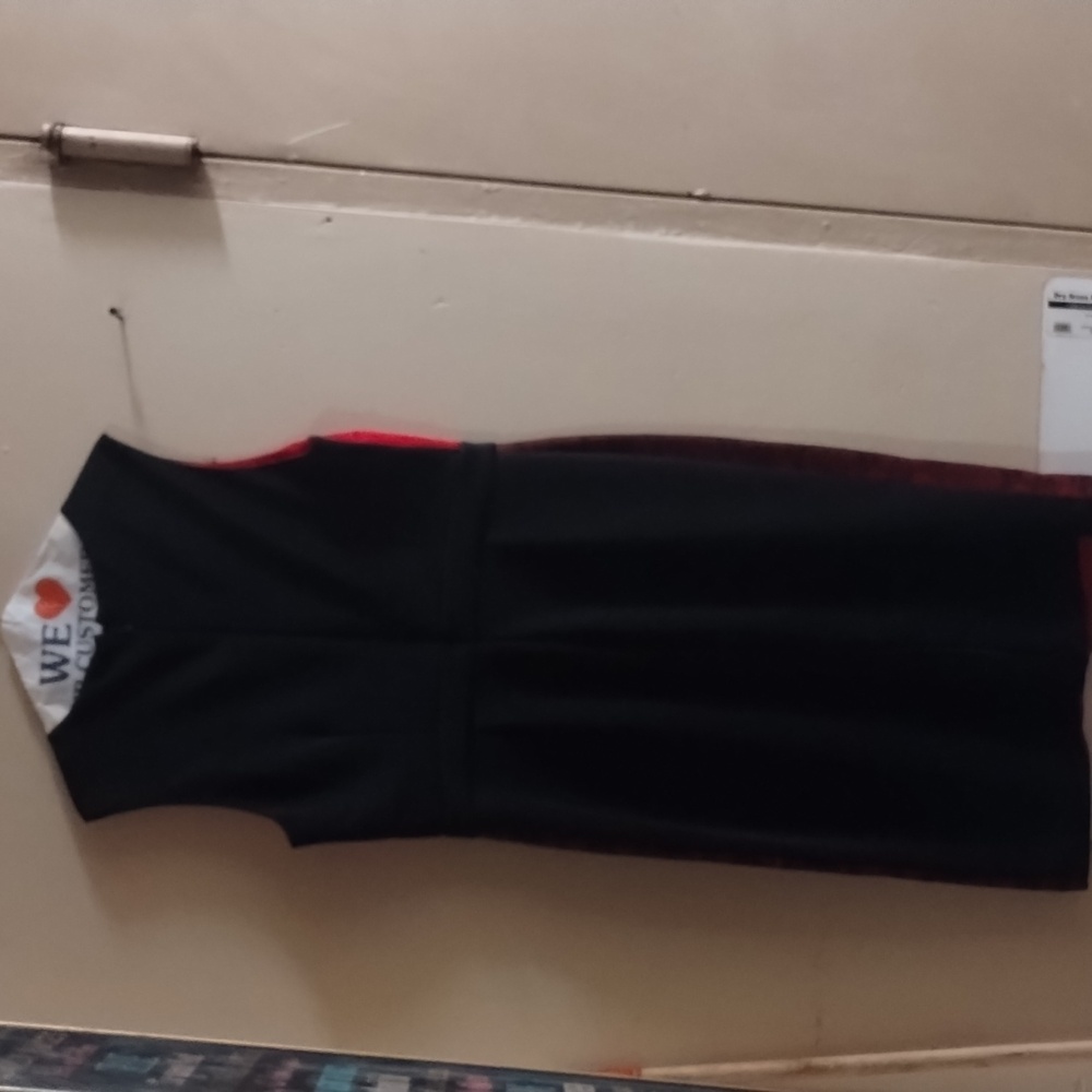 New York & Company Red and Black Formal Women Dress Used Twice And Washed - Picture 3 of 5